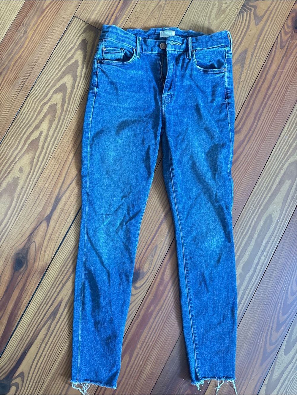 MOTHER the looker ankle fray jeans